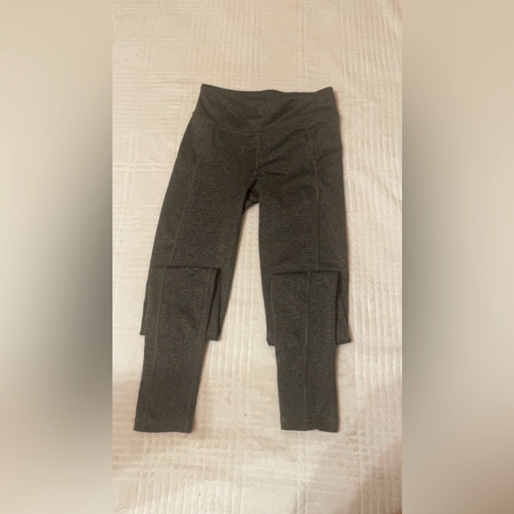 LLD Ruched Dark Grey Leggings Size XS